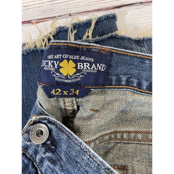 Lucky Mens Jeans 181 Relaxed Straight Leg Size 42 x 26 Short Blue 100% Cotton - Picture 7 of 15